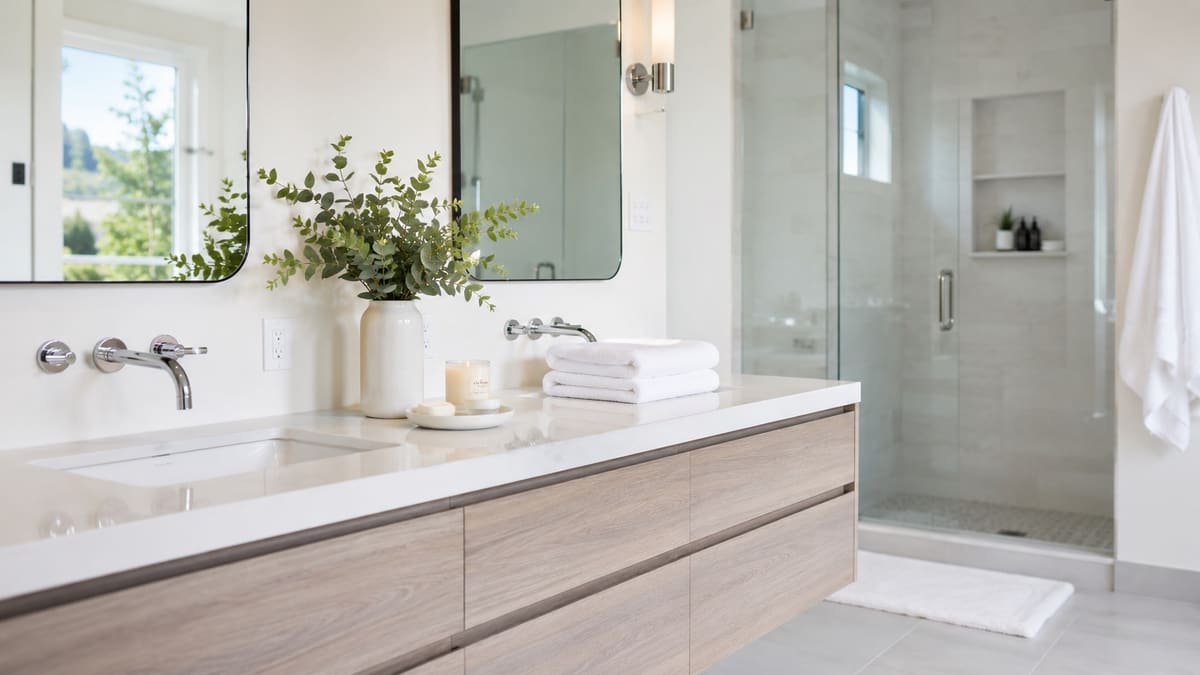 Sparkling clean kitchen after a deep cleaning service — every surface and appliance addressed